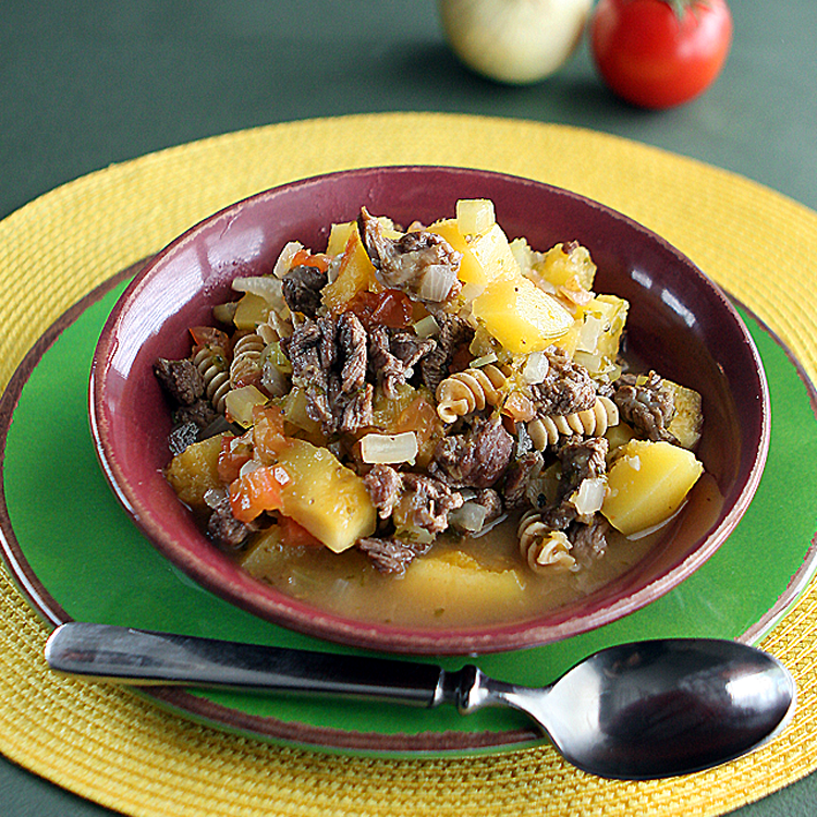 bowl of Hearty Beef Soup