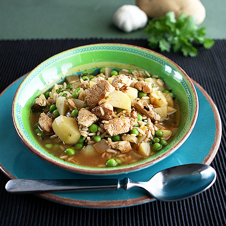 Potato Soup in a bowl
