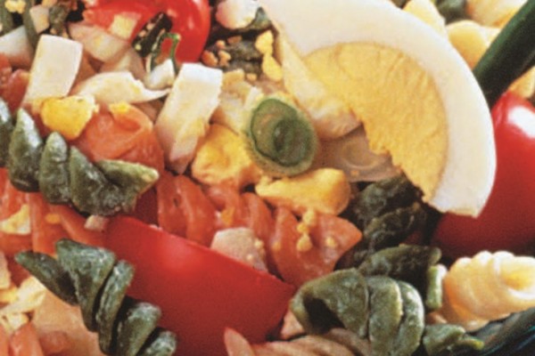 Pasta Salad with Herb Vinaigrette ready to eat