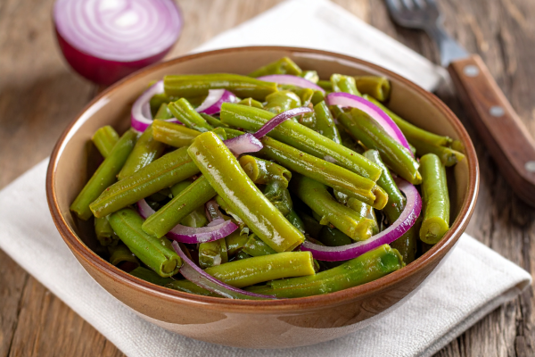 Dutch Green Beans recipe in a bowl.