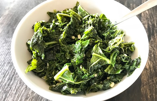 Seared Greens in a bowl