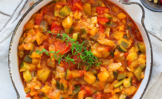 Summer Squash, Italian Style in a bowl