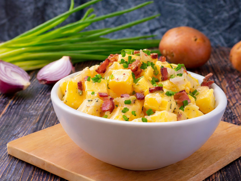 Quick and Easy Baked Potato Salad