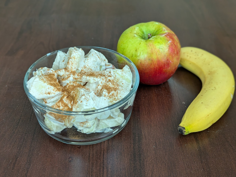 Image of Yogurt Fruit Salad recipe in a bowl.