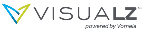text logo for the Visualz Company