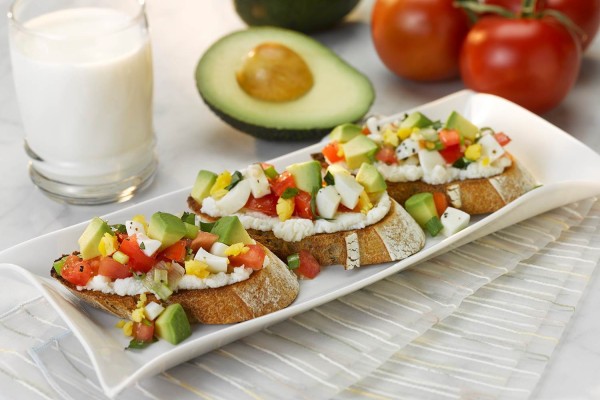 Avocado Breakfast Bruschetta