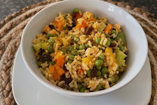 Image of Rice Salad recipe in a bowl