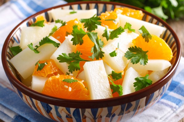 Image of Tangy Jicama Slaw Recipe in a bowl