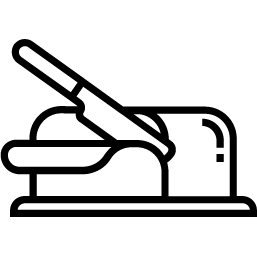 icon of a stick of butter being cut by a knife