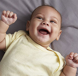 picture of an infant laying down 