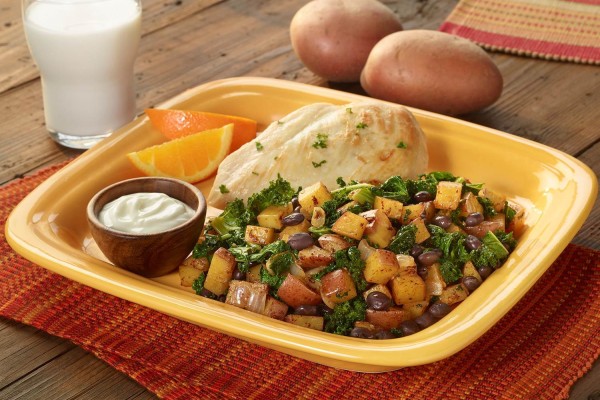 Potato, Black Bean, & Kale Skillet