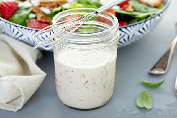 Homemade Ranch Dressing in a jar