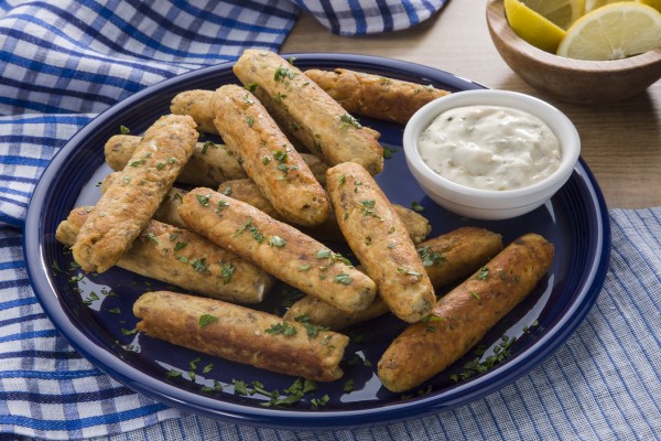 Image of Hooked on Salmon Sticks Recipe on a plate