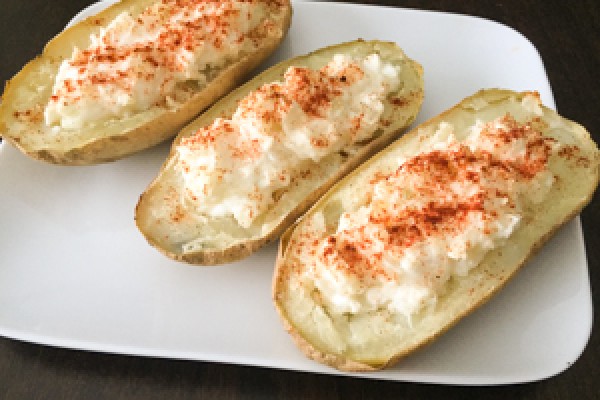 plate of Cheese Stuffed Potatoes