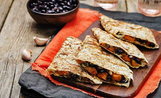 Black Bean and Sweet Potato Quesadillas