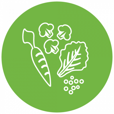 icon of line drawings of several vegetables