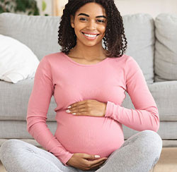 picture of young pregnant woman