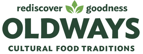 text logo for the Oldways Company which also contains a cartoon drawing of leaves