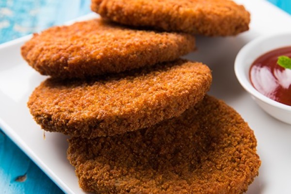 Sweet Potato Patties on a serving plate