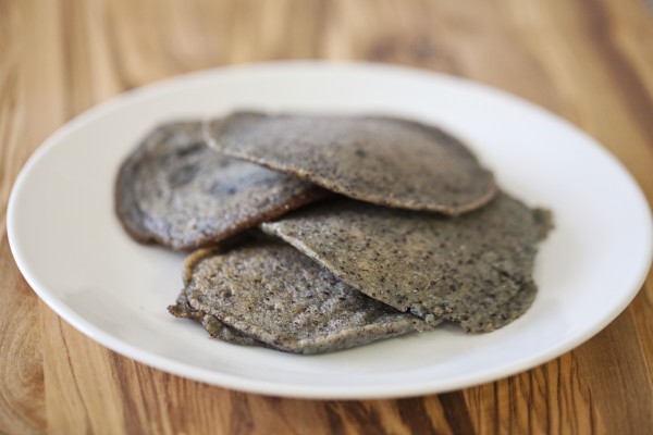 Blue Cornmeal Pancakes