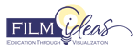 text logo for Film Ideas Company which also contains a line drawing of a lightbulb