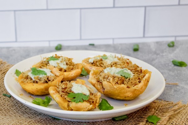 Photo of Plantain Cups with Shredded Chicken | Mofonguitos