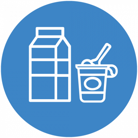 icon of line drawings of several dairy foods