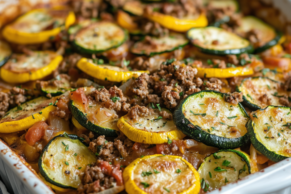Image of Zucchini Casserole recipe in a casserole dish